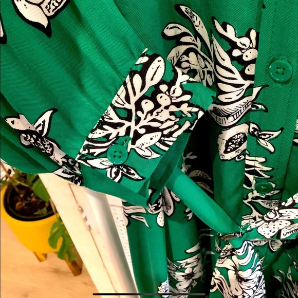 DAVID JONES | Green Shirt Dress - Picture 9 of 13
